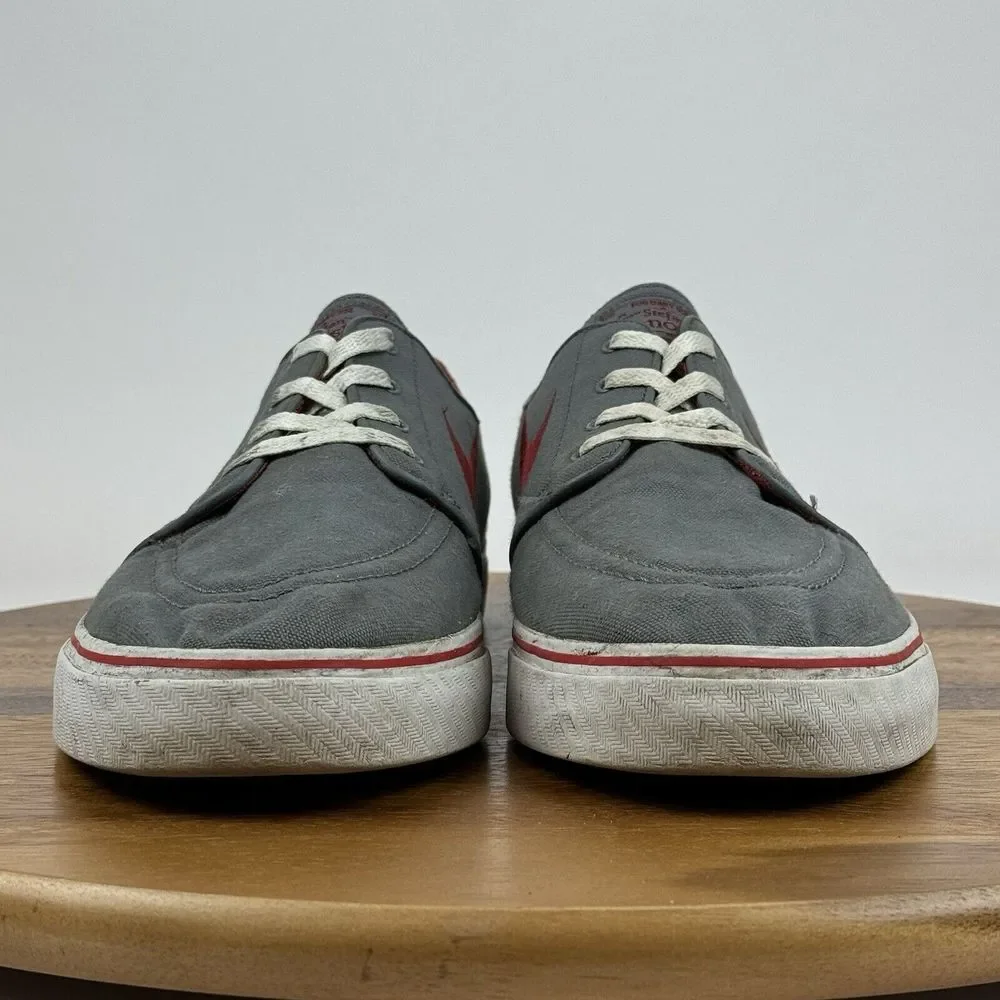 Mens SB Zoom Stefan Janoski Gray‎ Canvas Casual Skateboarding Sneakers Size 13 D